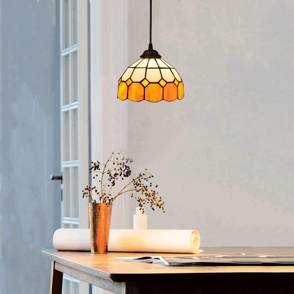 Retro Tiffany Style Glass Pendant Lamp