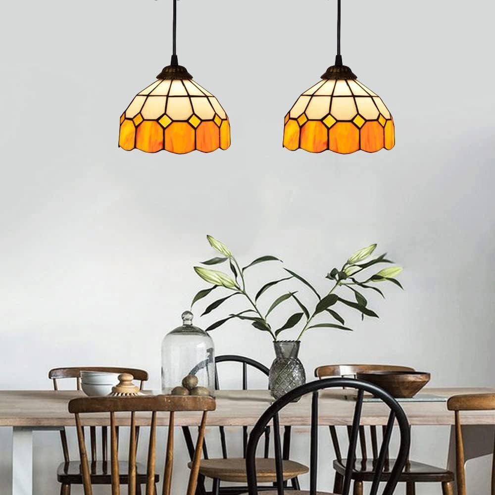 Retro Tiffany Style Glass Pendant Lamp