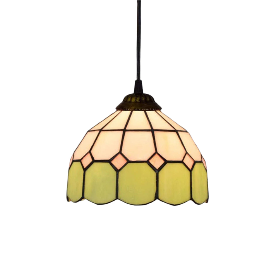 Retro Tiffany Style Glass Pendant Lamp
