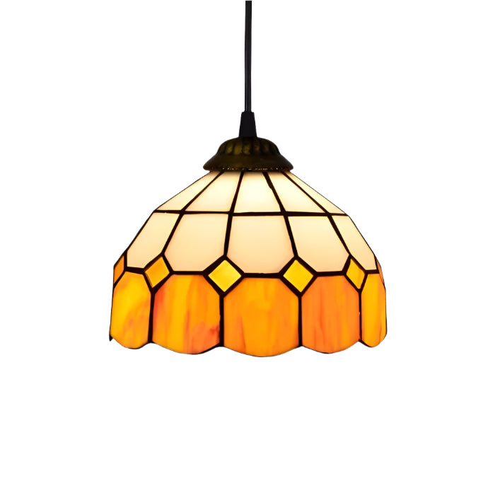 Retro Tiffany Style Glass Pendant Lamp