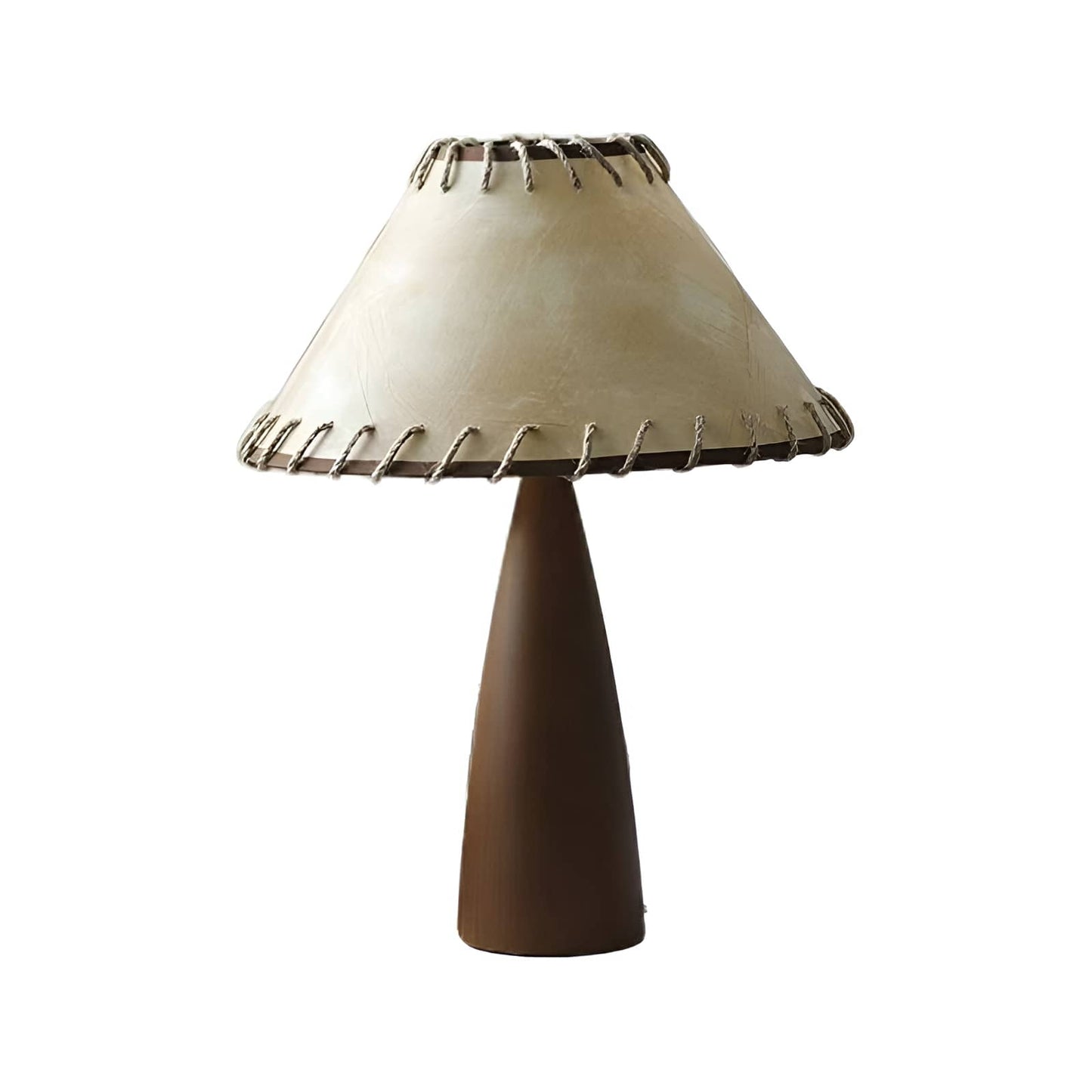 Retro Decorative Walnut Wooden Table Lamp