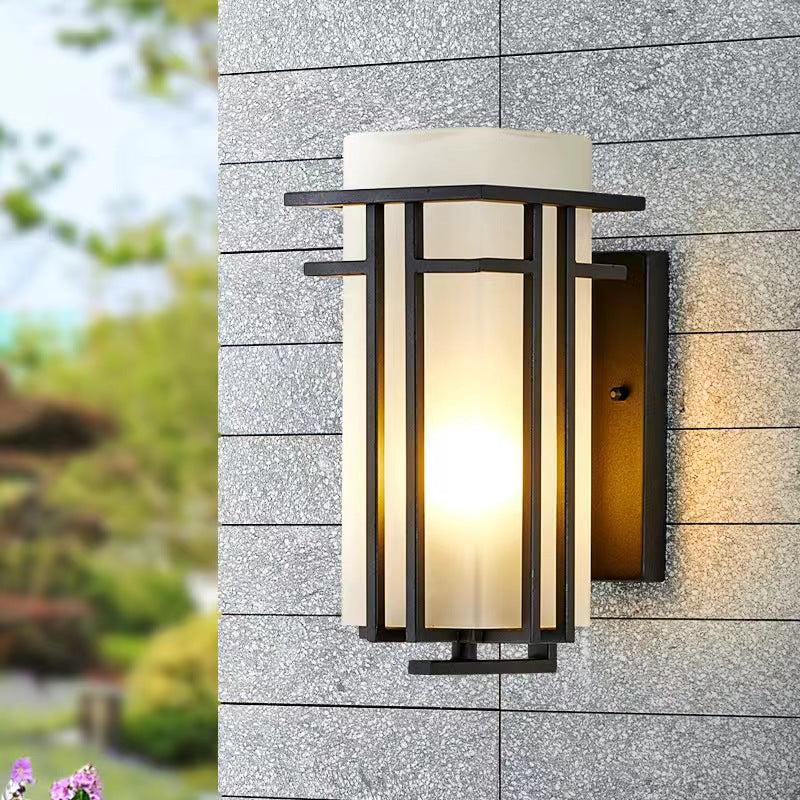 Retro Japanese Style Outdoor Wall Sconce