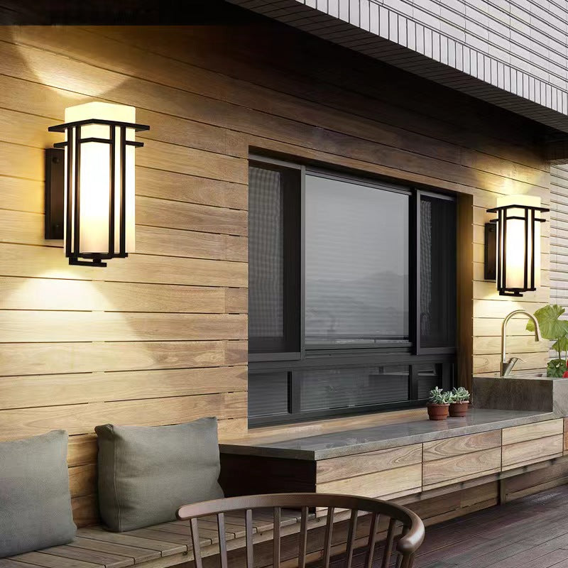 Retro Japanese Style Outdoor Wall Sconce