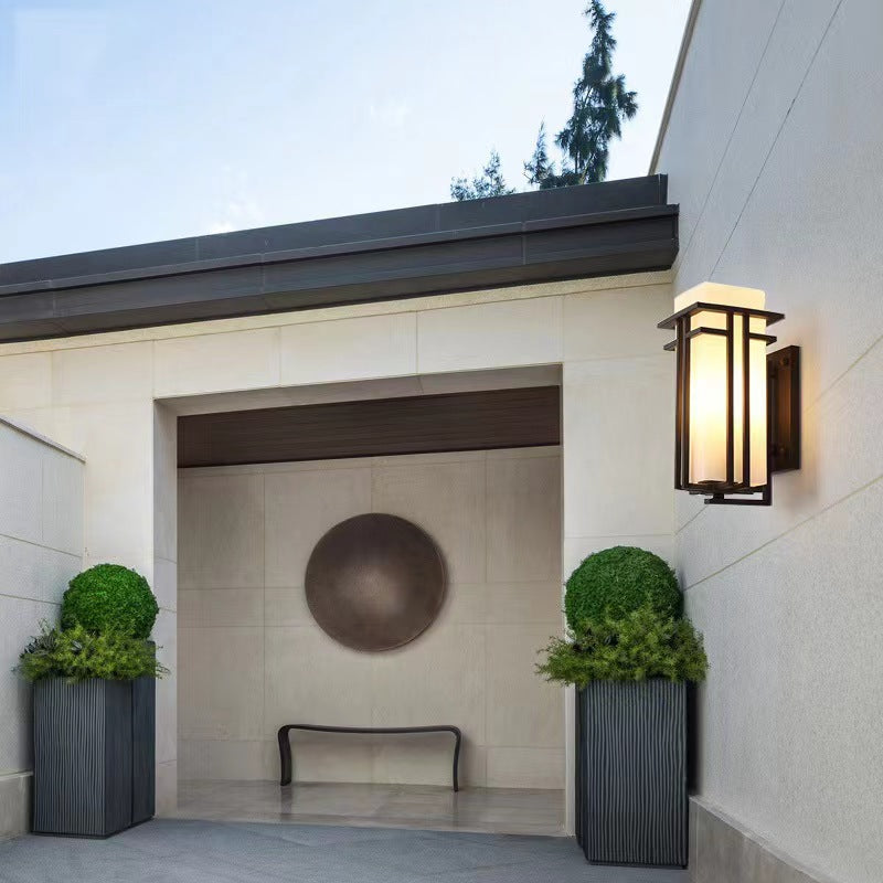 Retro Japanese Style Outdoor Wall Lamp