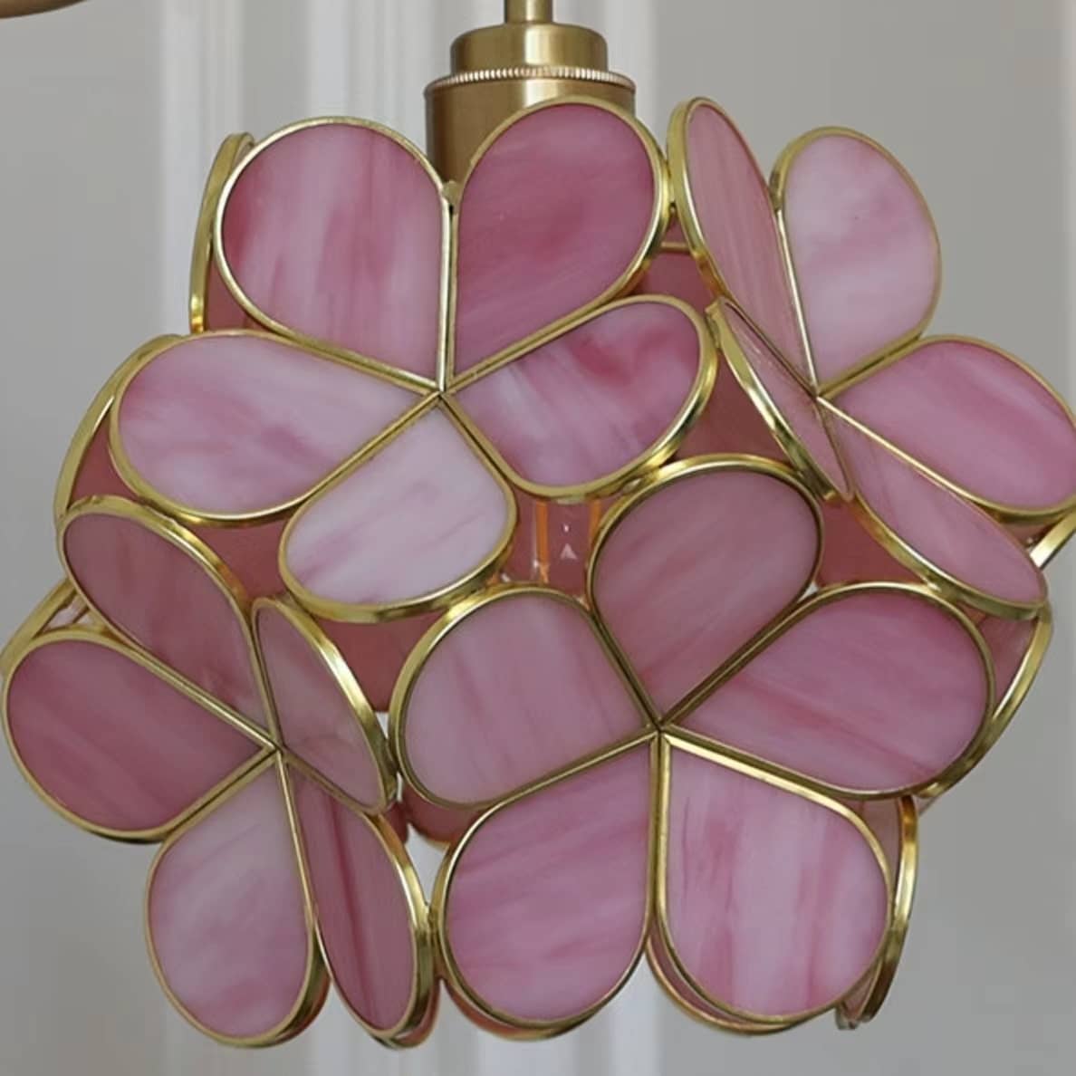 Romantic Flower Petal Glass Wall Light