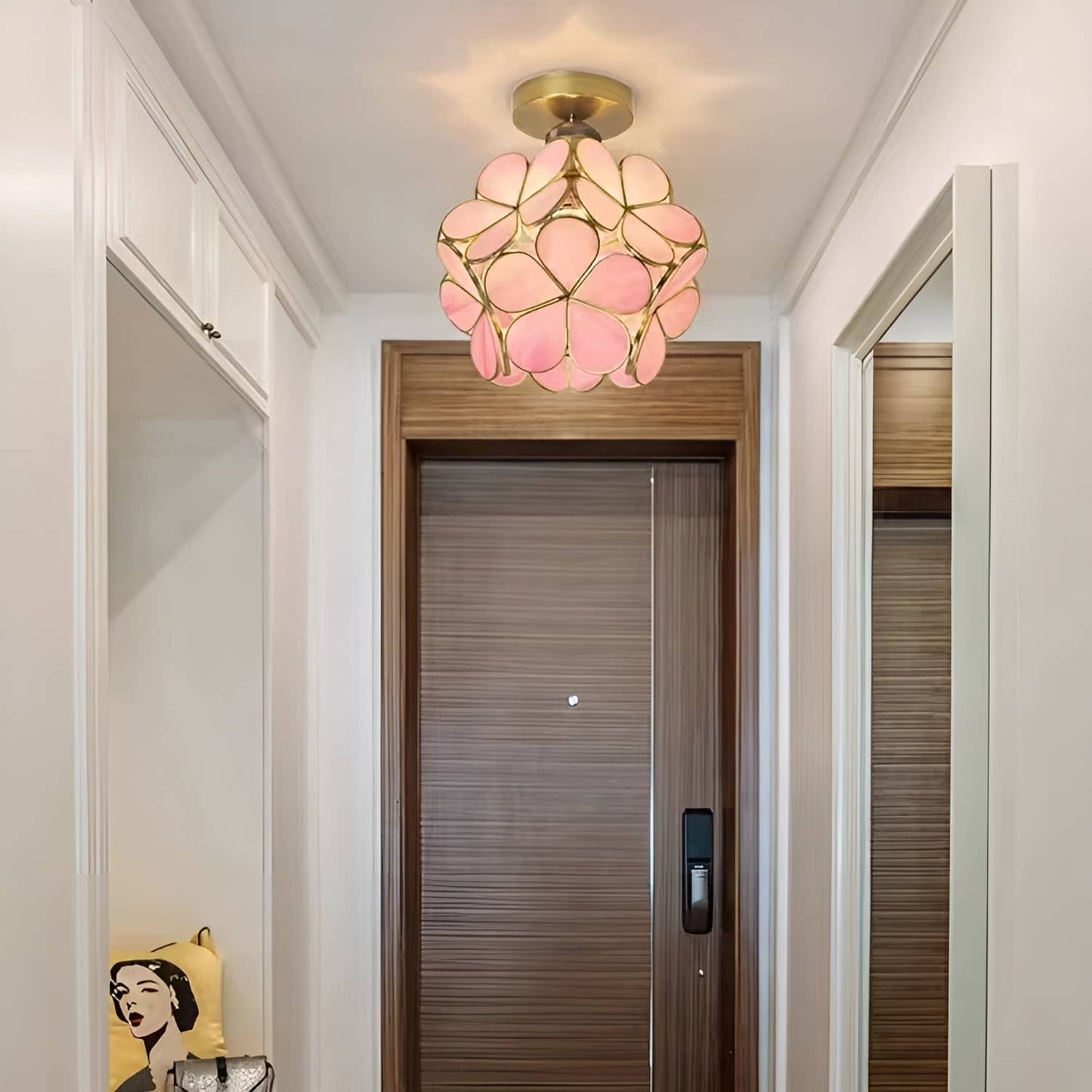 Romantic Flower Petal Glass Ceiling Light