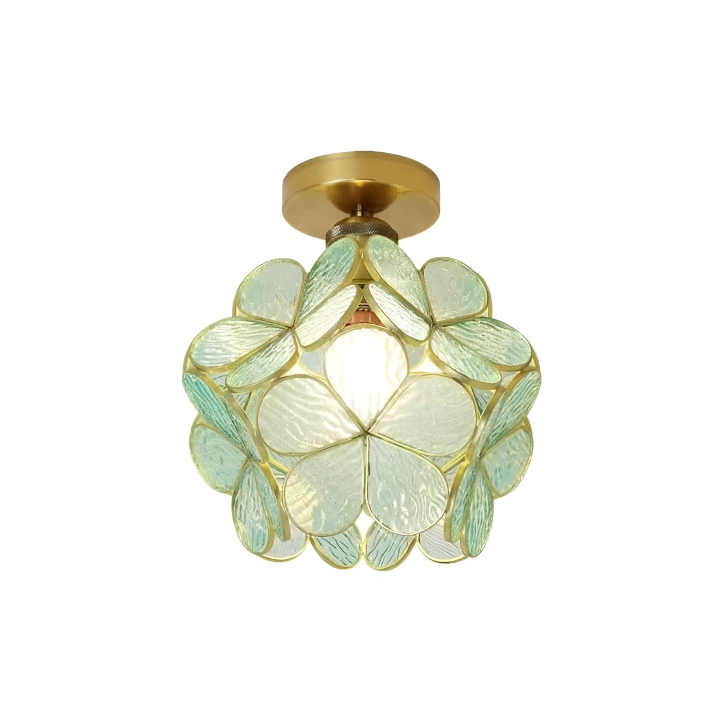 Romantic Flower Petal Glass Ceiling Light