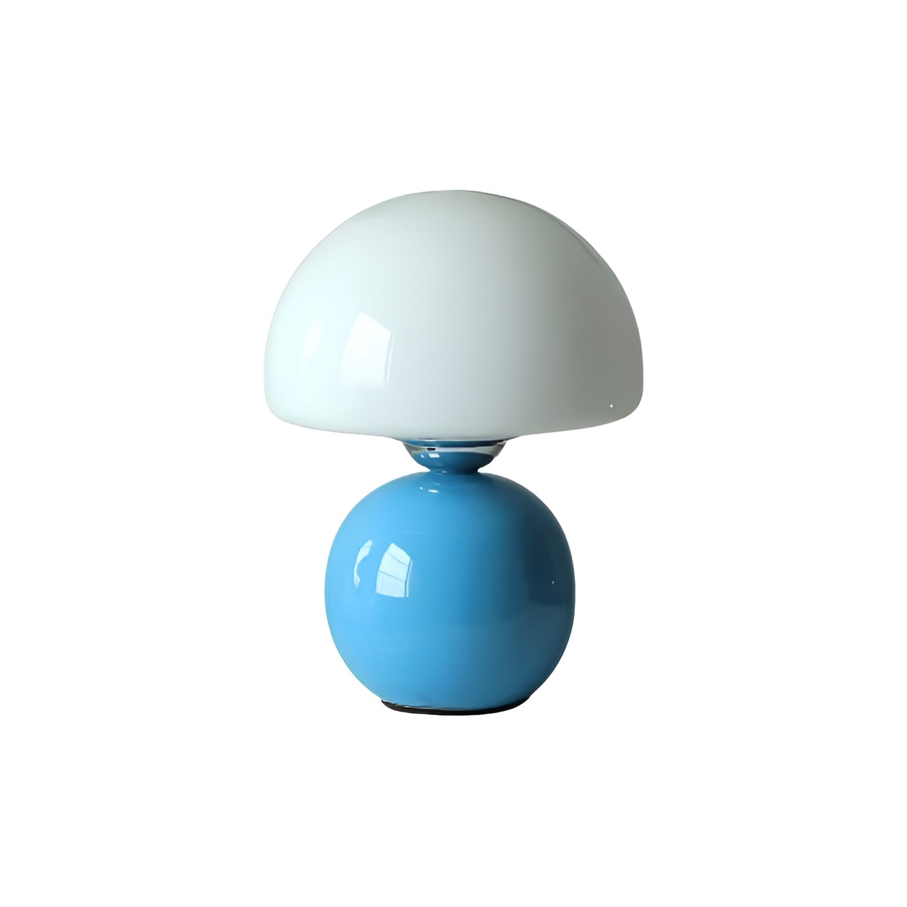 Scandi Retro Glass Mushroom Bedside Lamp