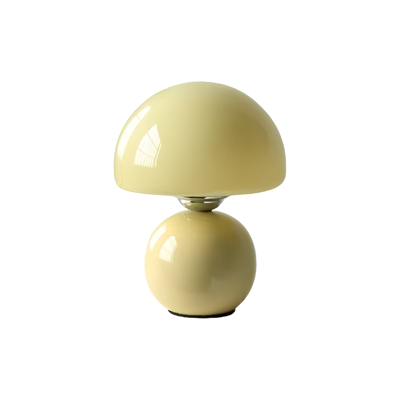 Scandi Retro Glass Mushroom Bedside Lamp