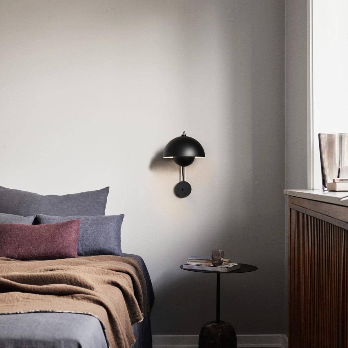 Flowerpot Wandlampe Skandinavisch Design für Schlafzimmer