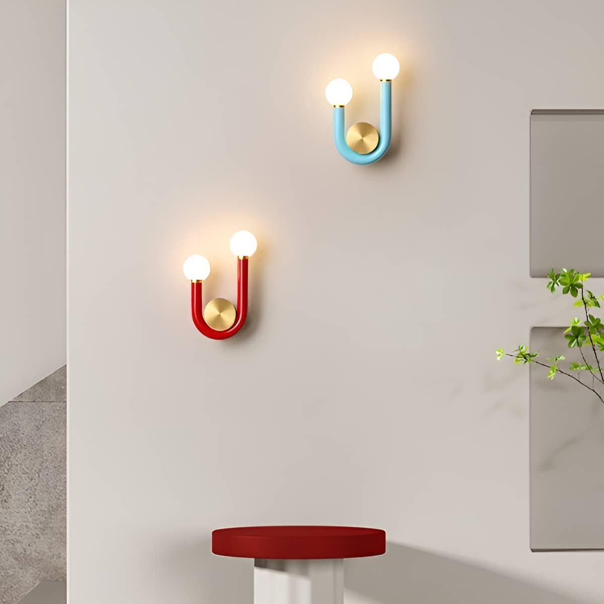 Scandinavian Design U Shaped Iron Wall Light