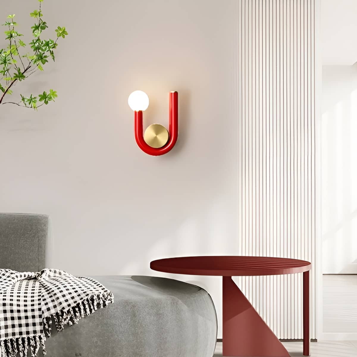 Scandinavian Design U Shaped Iron Wall Light