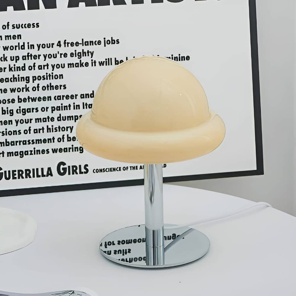Bauhaus Mushroom Glass Table Lamp For Bedroom