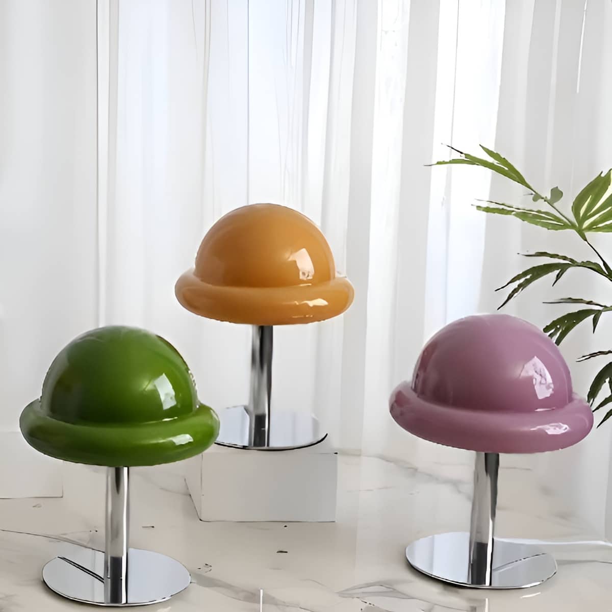 Bauhaus Mushroom Glass Table Lamp For Bedroom