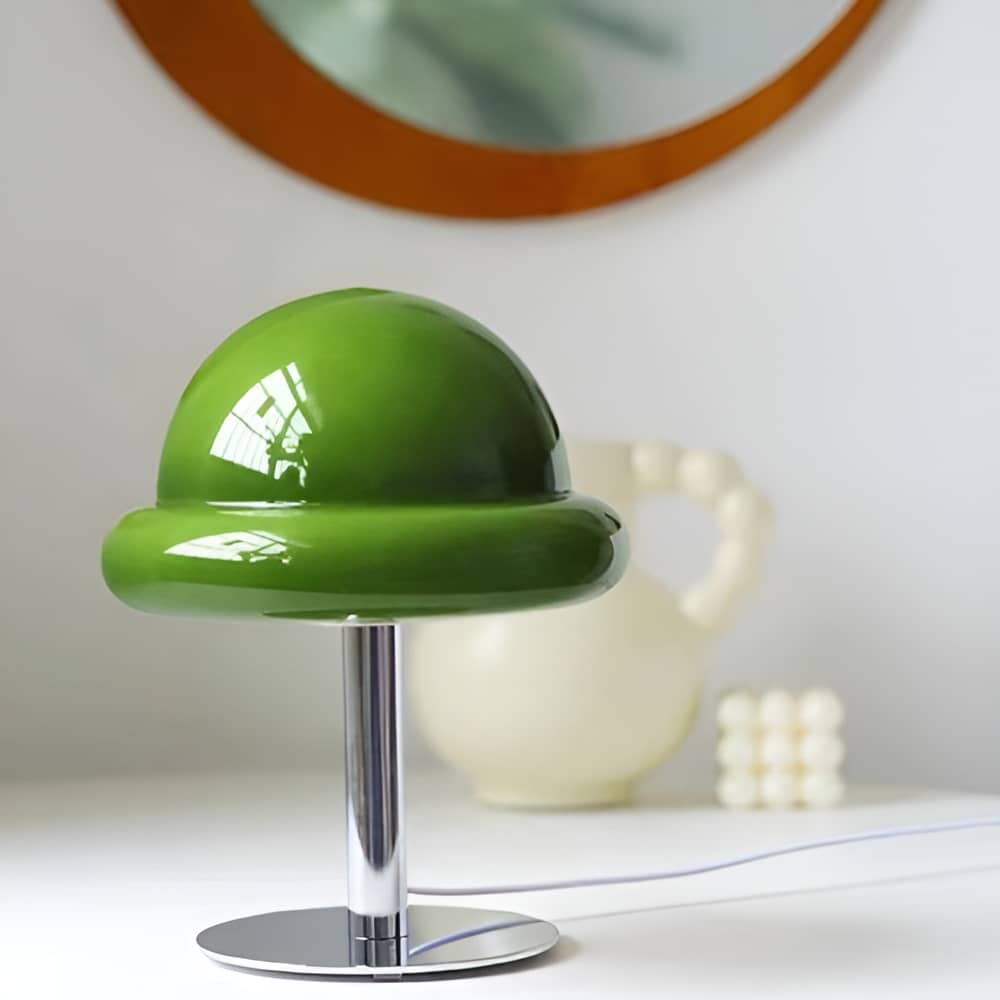 Bauhaus Mushroom Glass Table Lamp For Bedroom