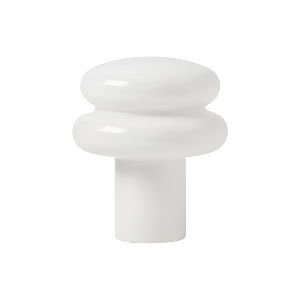 Scandinavian Puffy Glass Mushroom Table Lamp