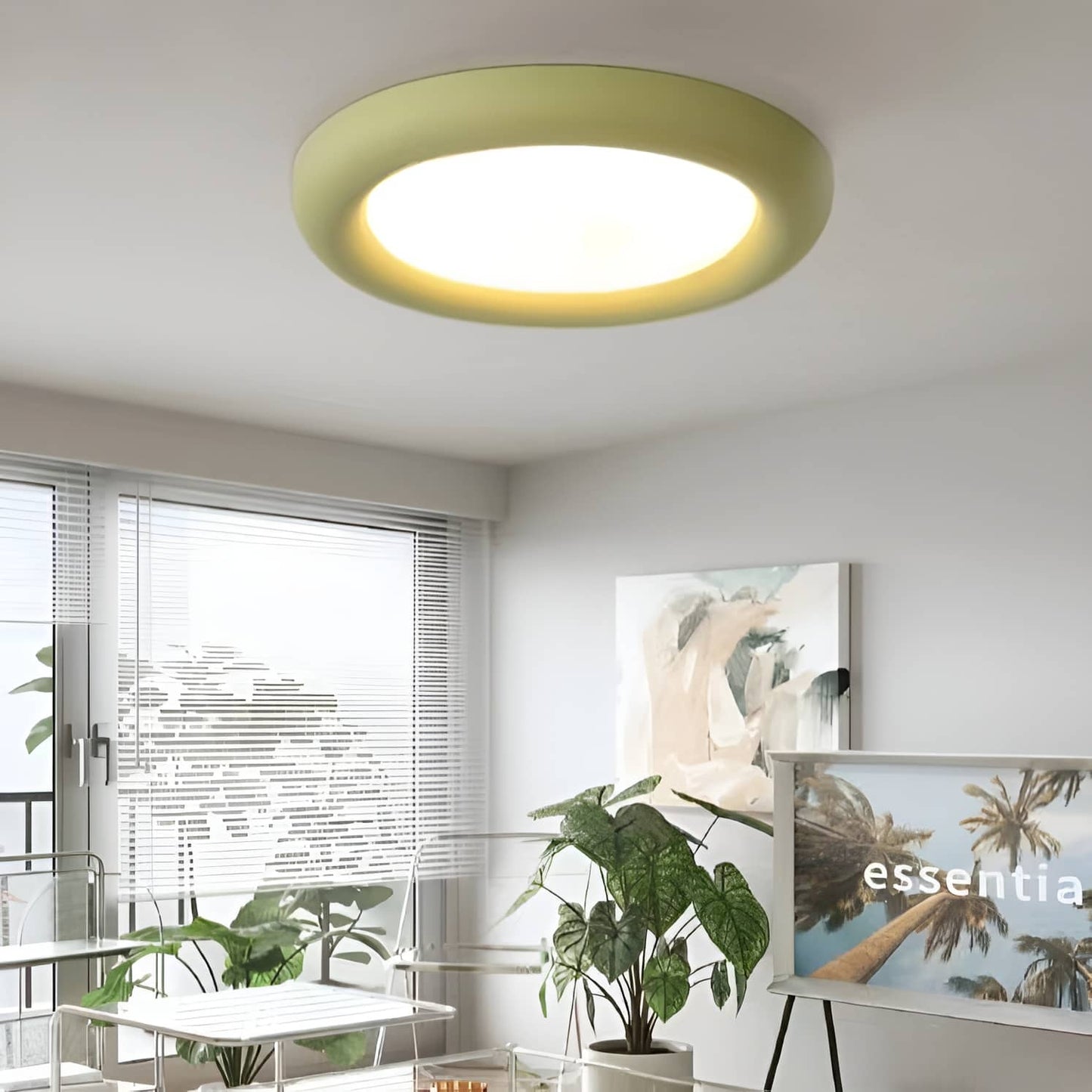 Smooth Cream Circular LED Ceiling Light
