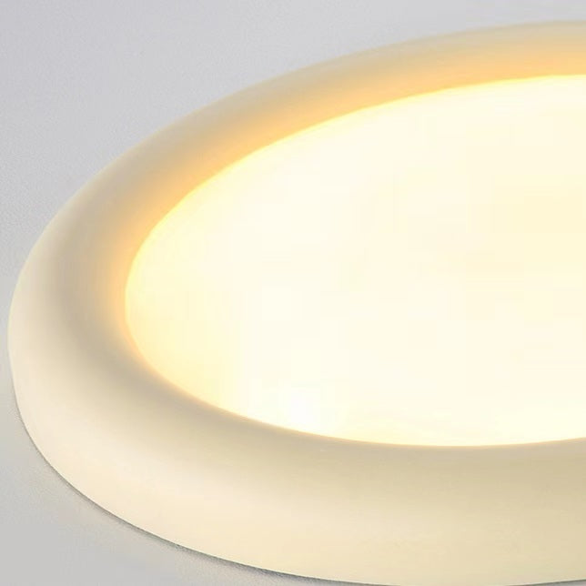 Smooth Cream Circular LED Ceiling Light