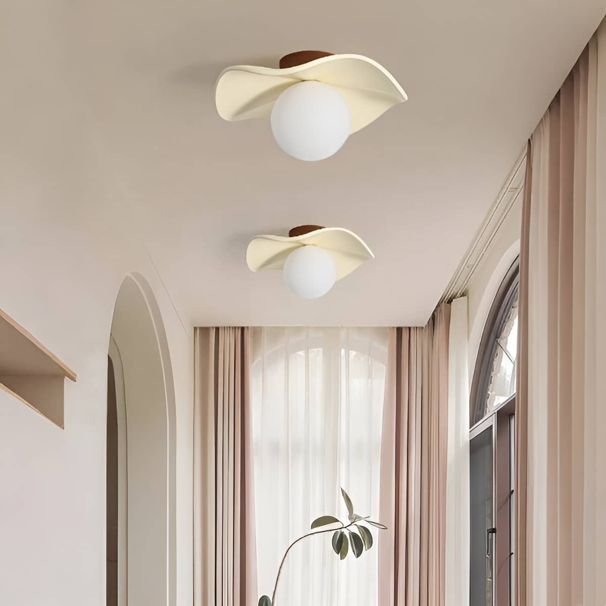 Soft Curve Modern Minimalist Ceiling Light
