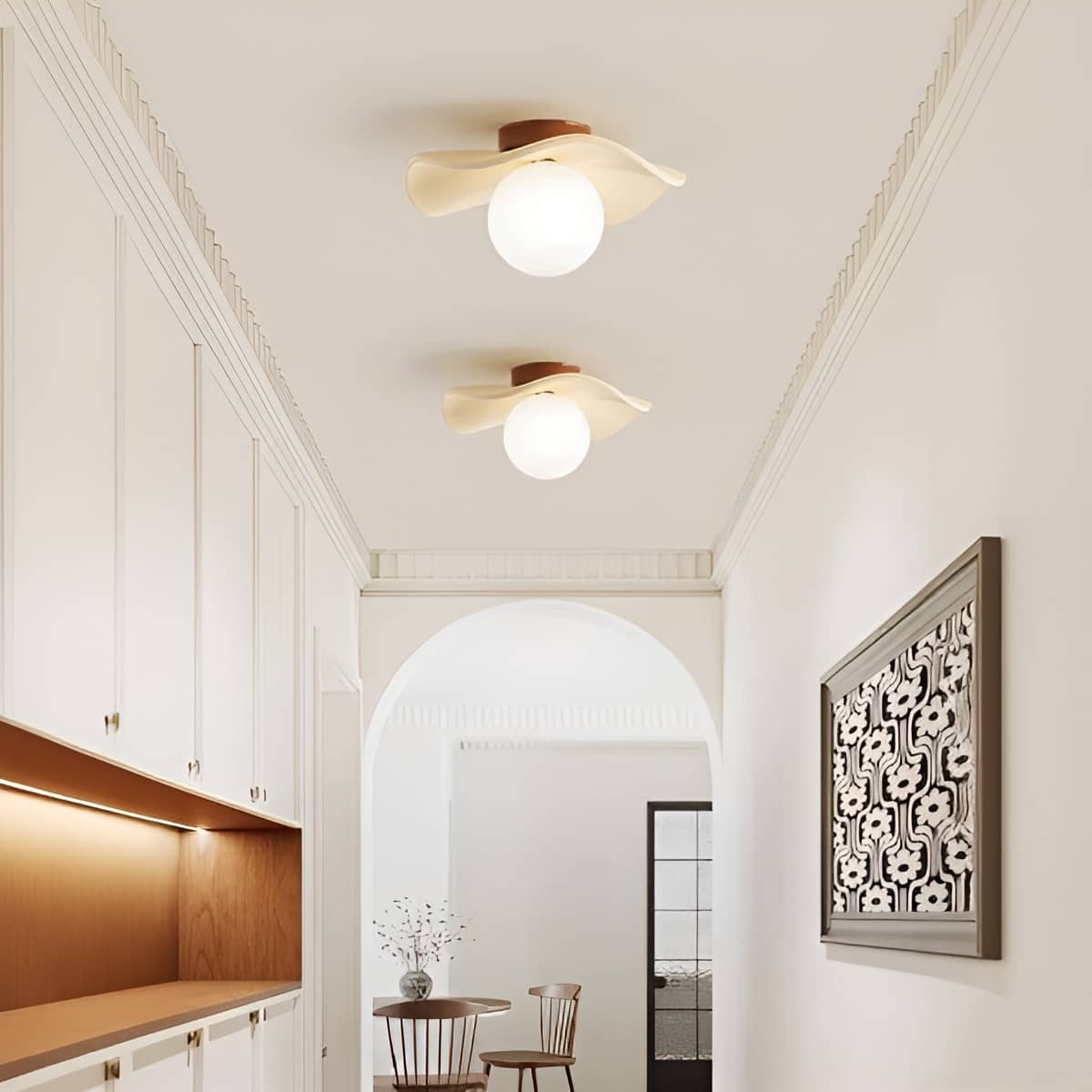 Soft Curve Modern Minimalist Ceiling Light