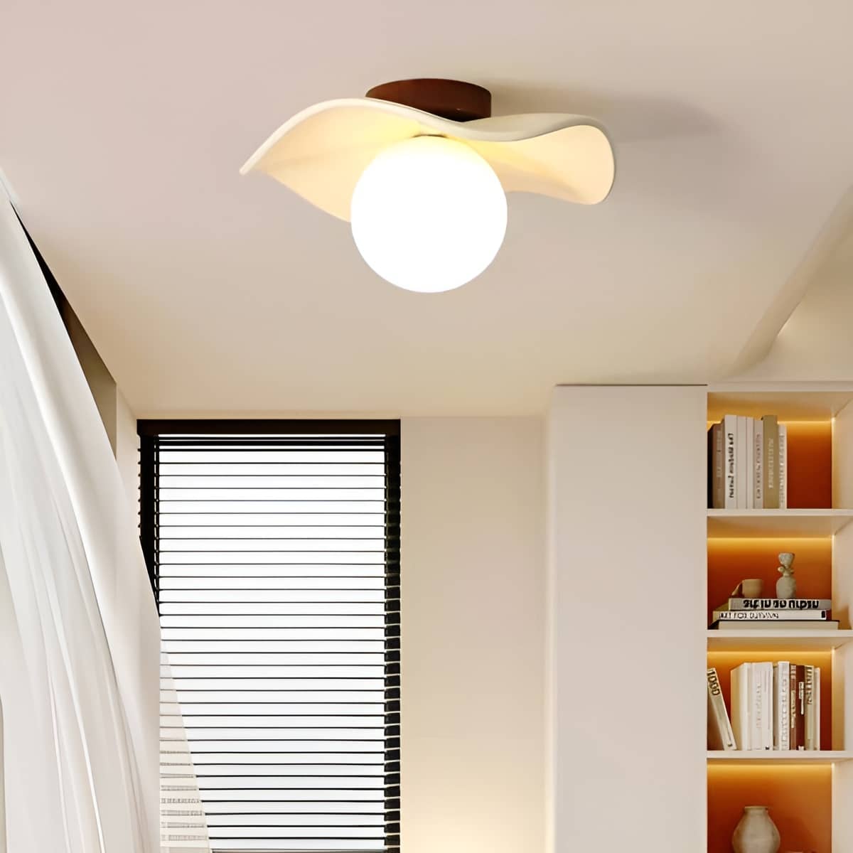 Soft Curve Modern Minimalist Ceiling Light