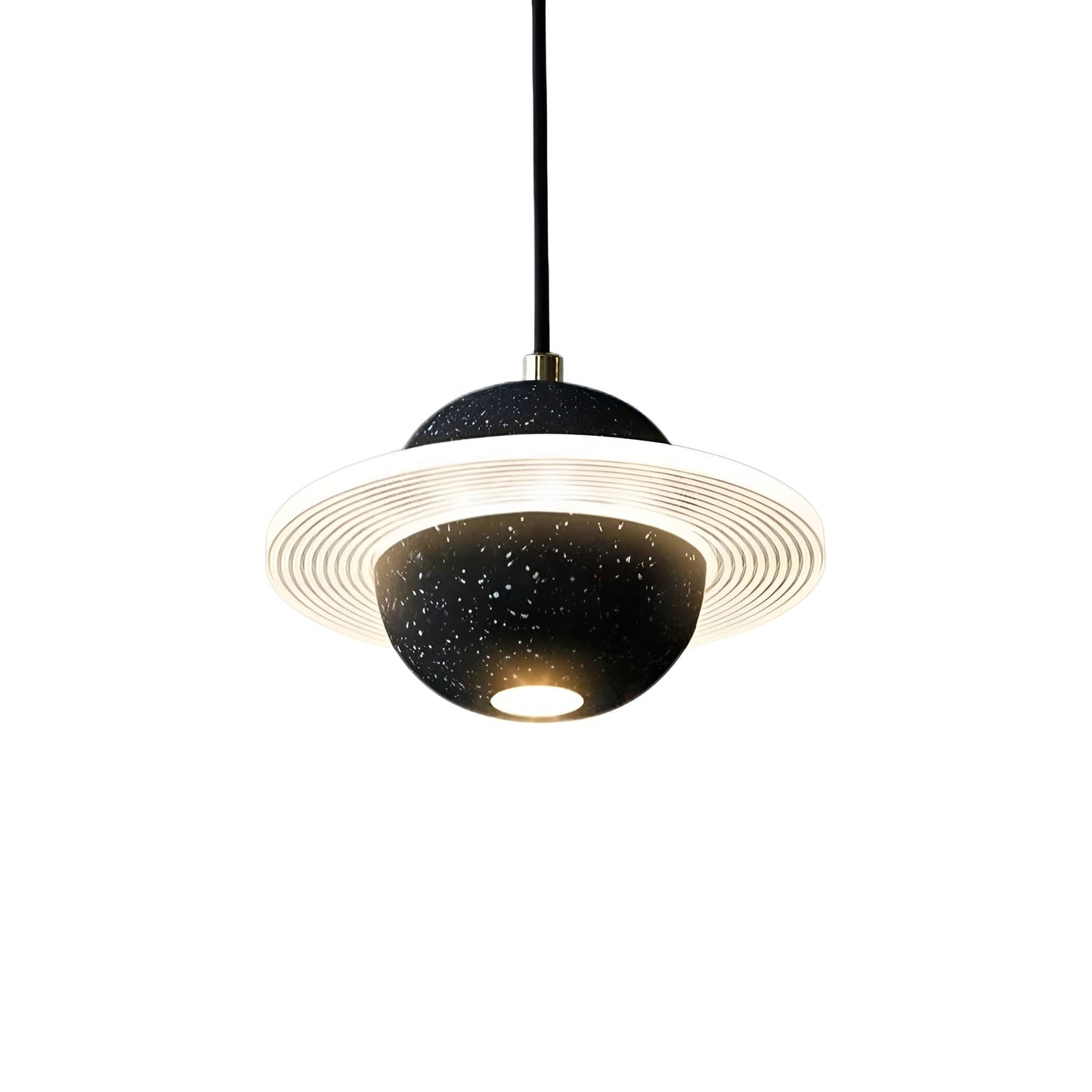 Space Age Halo Planet LED Pendant light