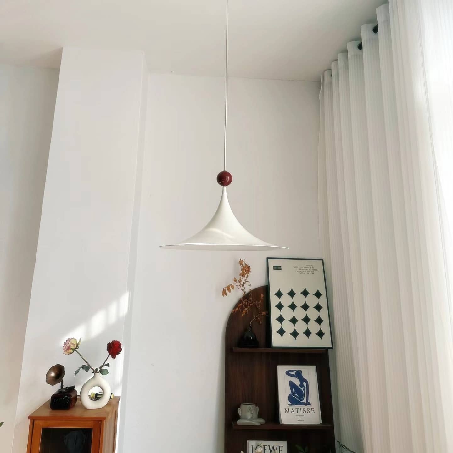 Space Age UFO Metal Pendant Light
