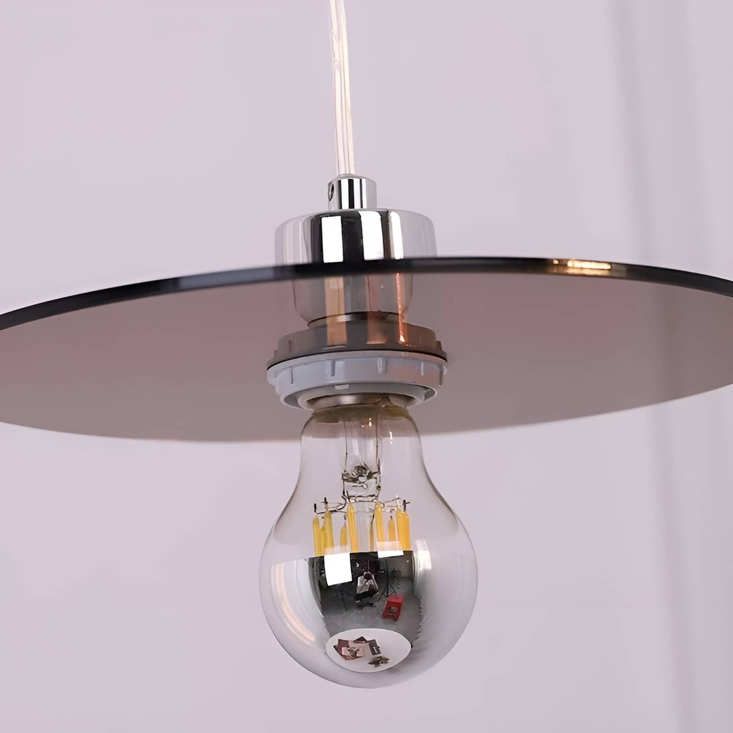 Space Age Acrylic Flying Saucer Pendant Light