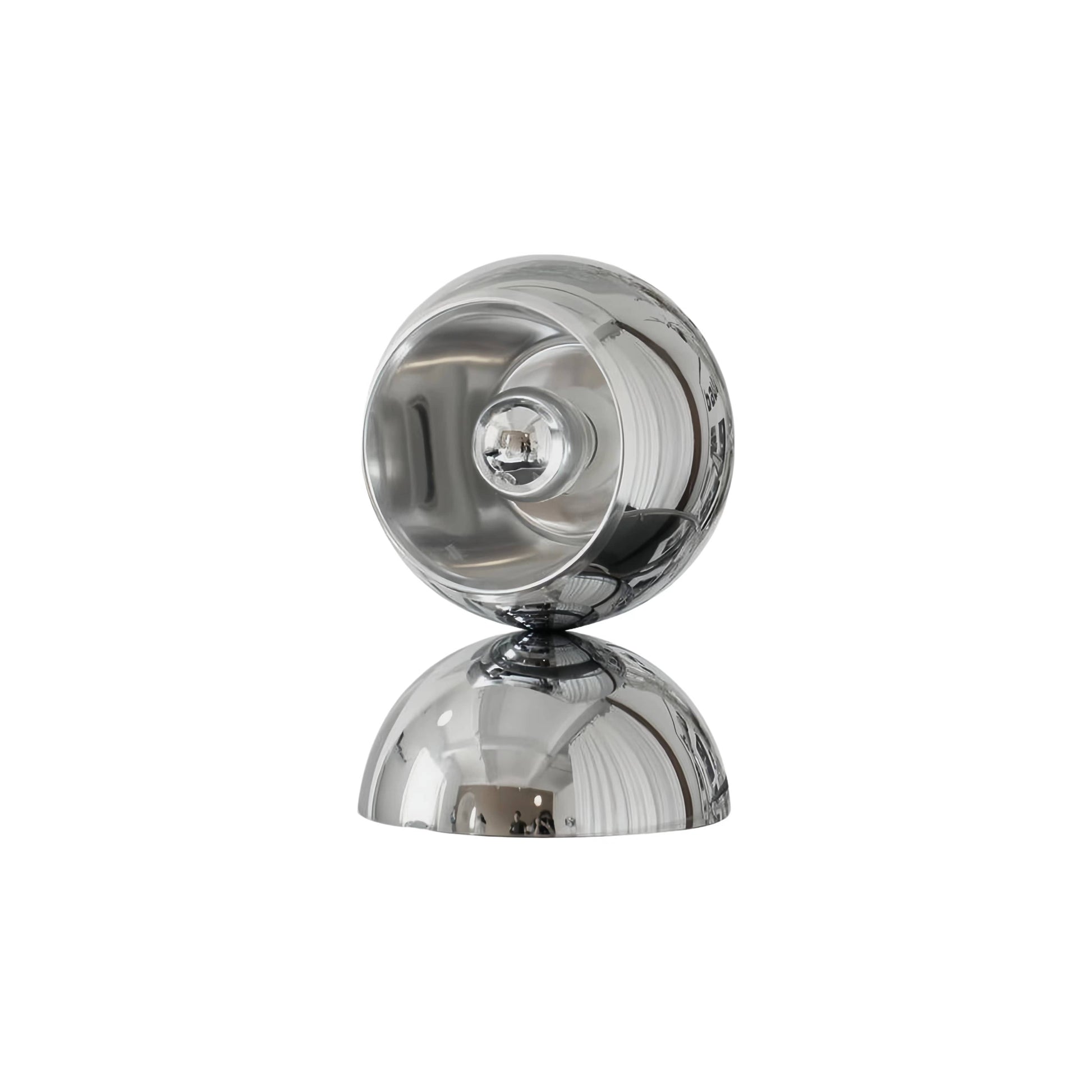 Space Age Eyeball Silver Metal Table Lamp