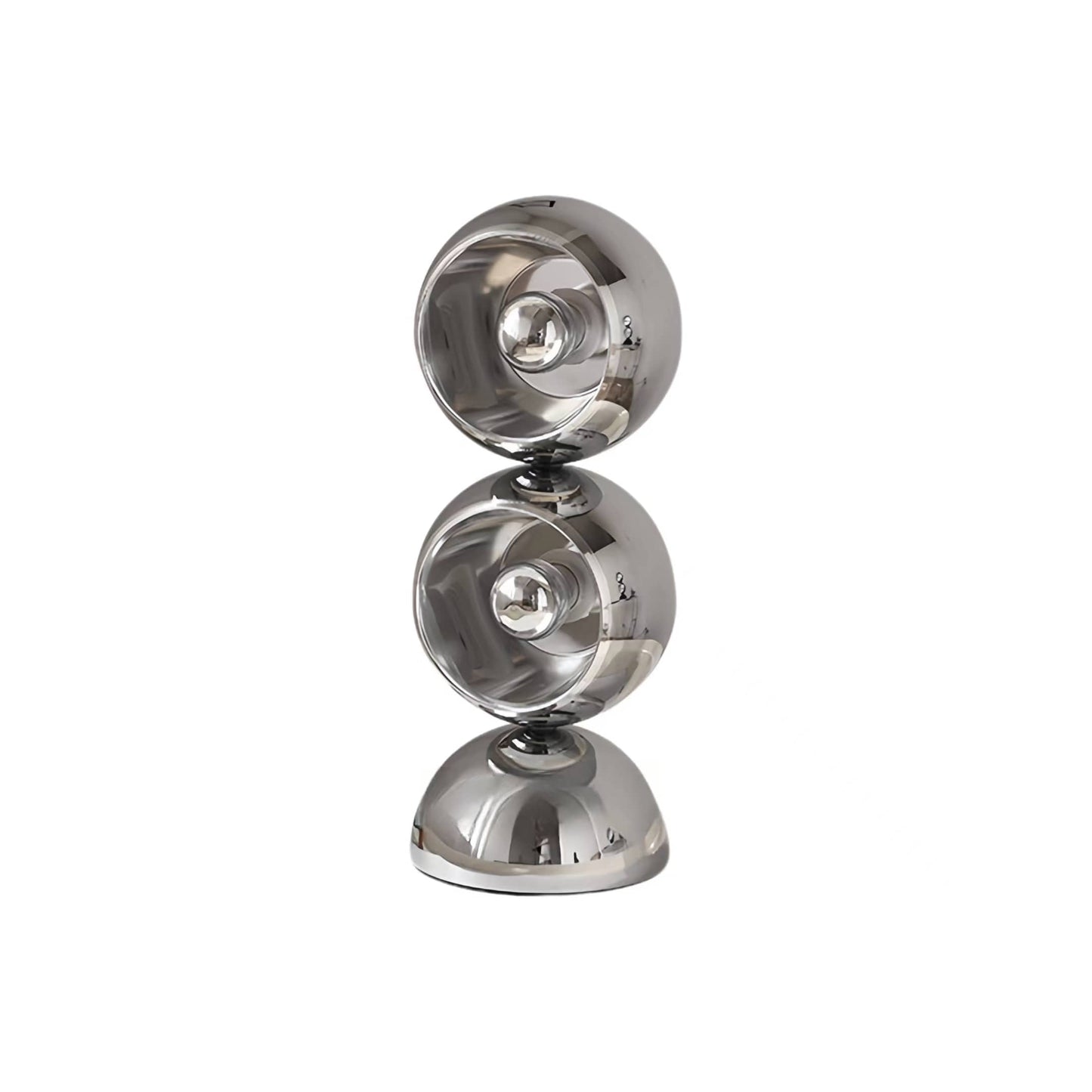 Space Age Eyeball Silver Metal Table Lamp