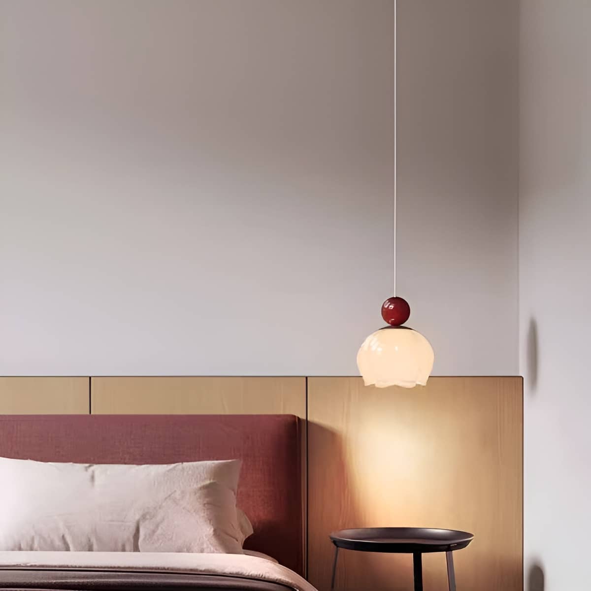 Stylish Tulip Shade Small Glass Pendant Light