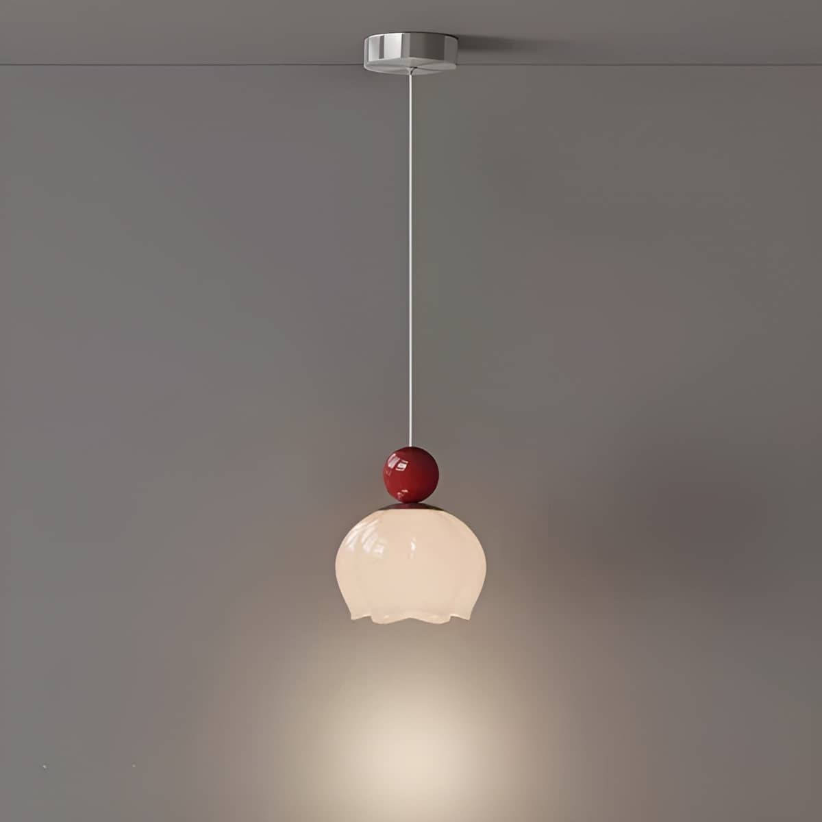 Stylish Tulip Shade Small Glass Pendant Light
