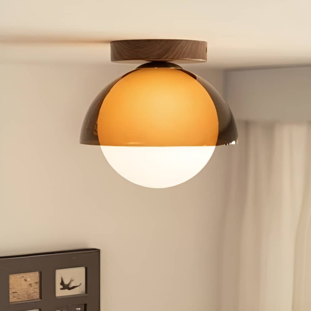 Sunset Inspired Bauhaus Brown Ceiling Light