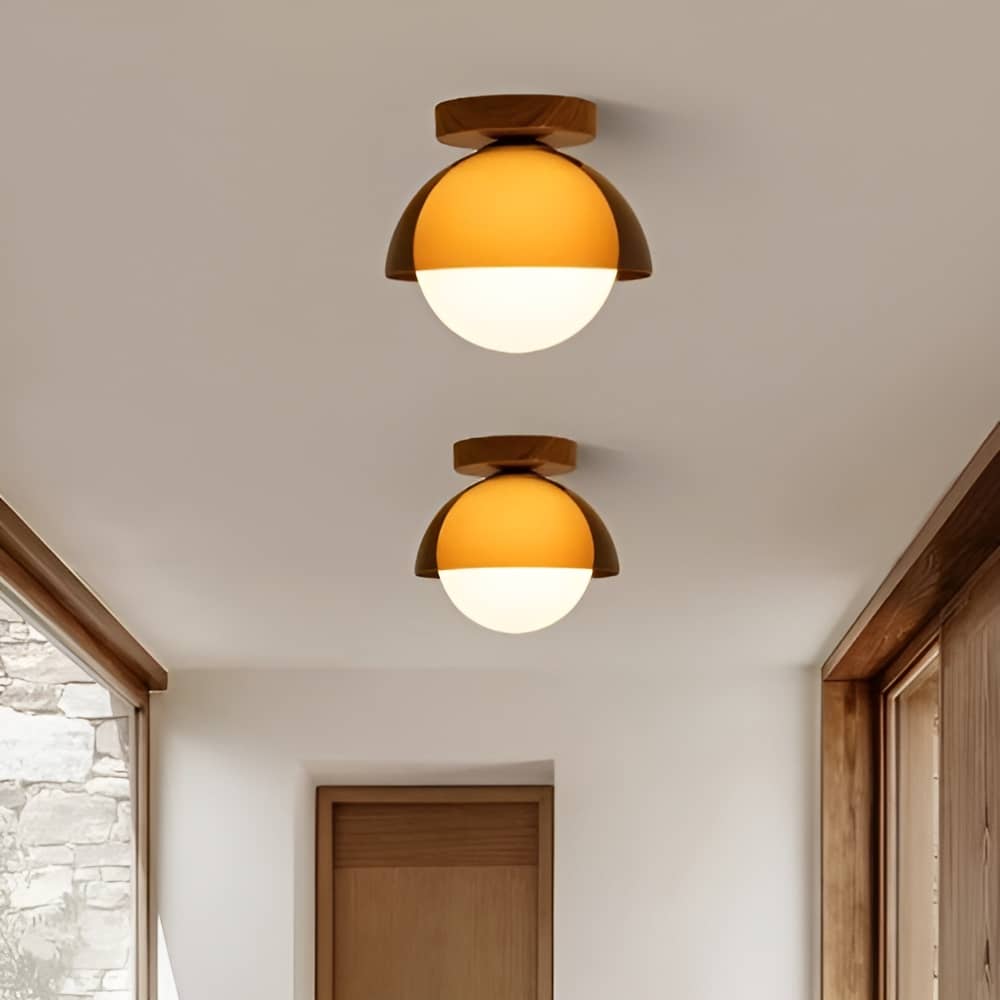 Sunset Inspired Bauhaus Brown Ceiling Light