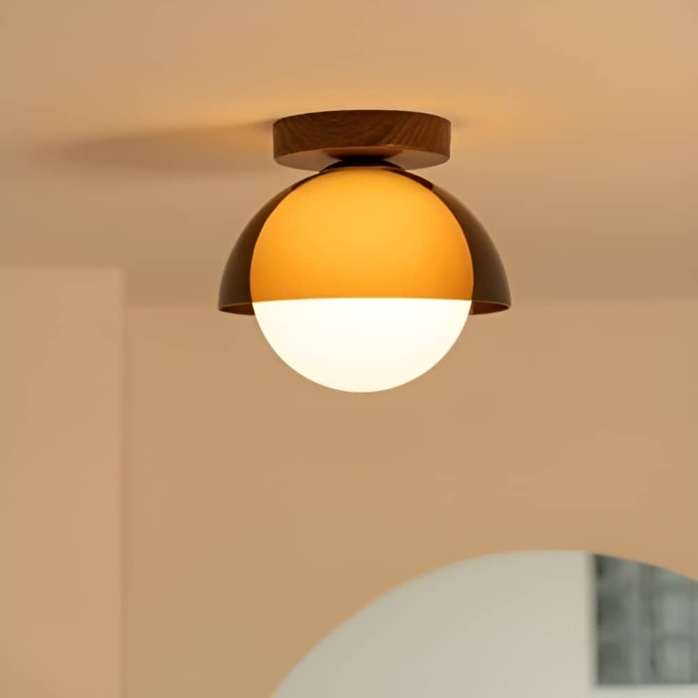Sunset Inspired Bauhaus Brown Ceiling Light