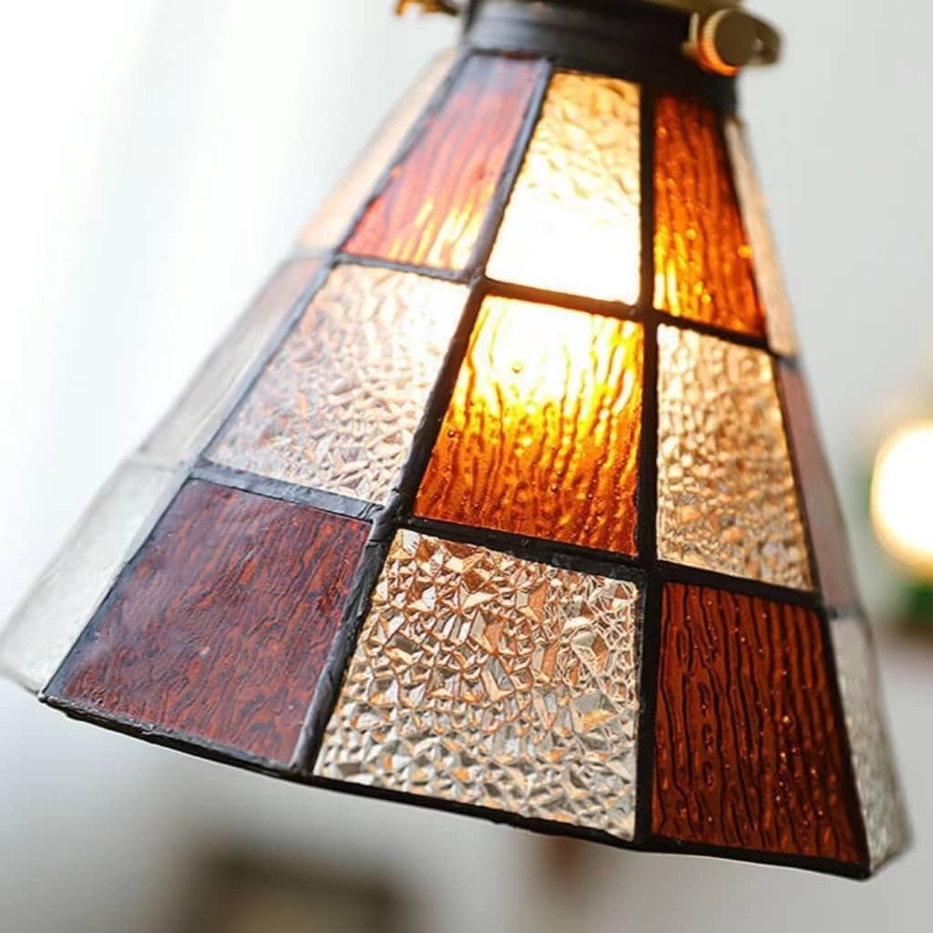 Tiffany Antique Stained Glass Pendant Light
