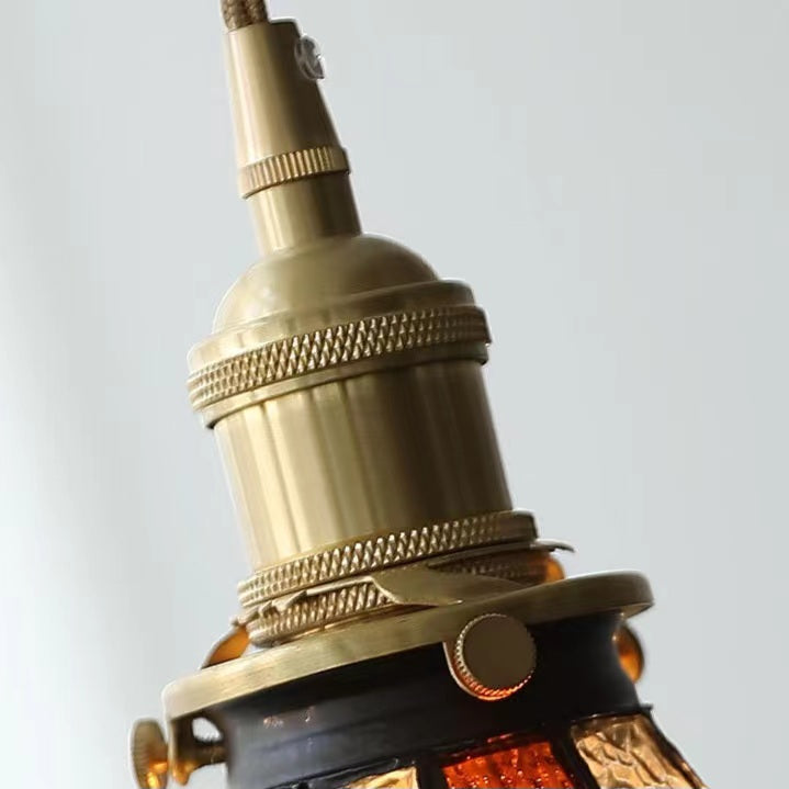 Tiffany Antique Stained Glass Pendant Light