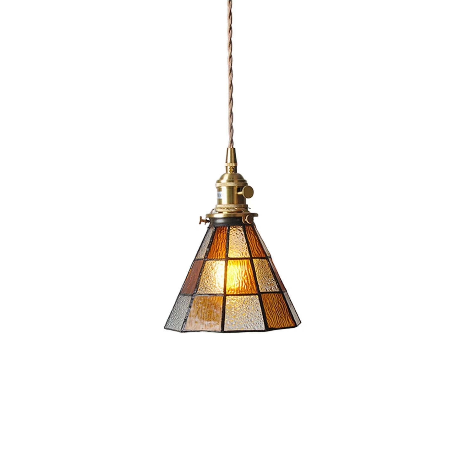 Tiffany Antique Stained Glass Pendant Light