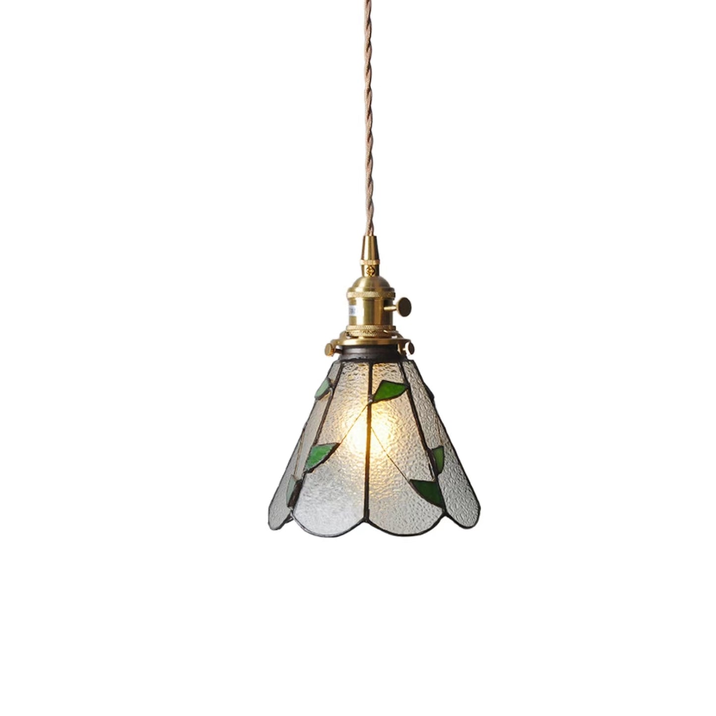 Tiffany Antique Stained Glass Pendant Light