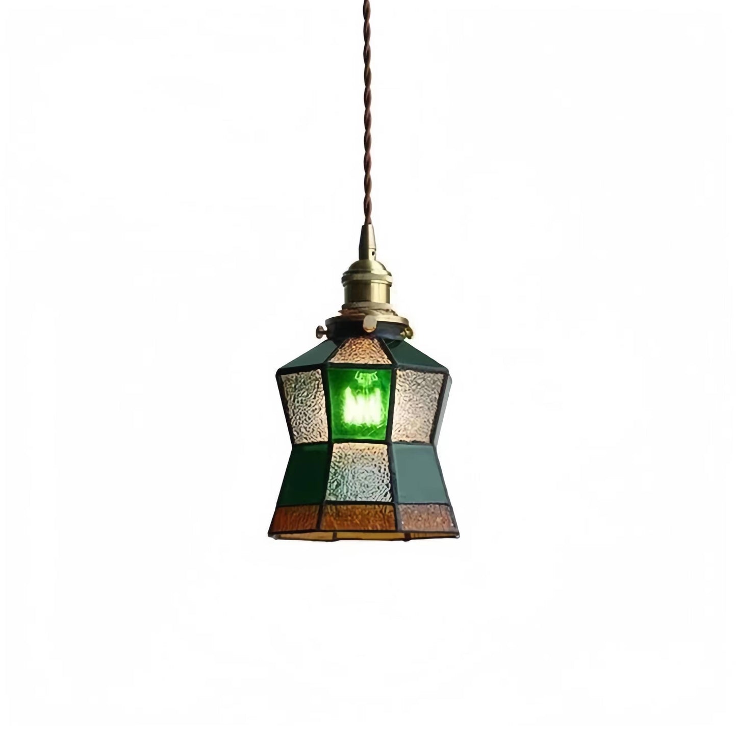 Tiffany Antique Stained Glass Pendant Light