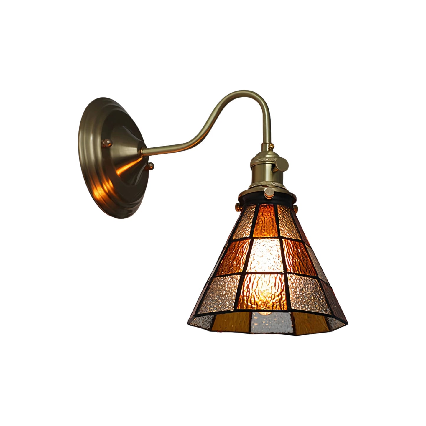 Tiffany Antique Stained Glass Wall Light