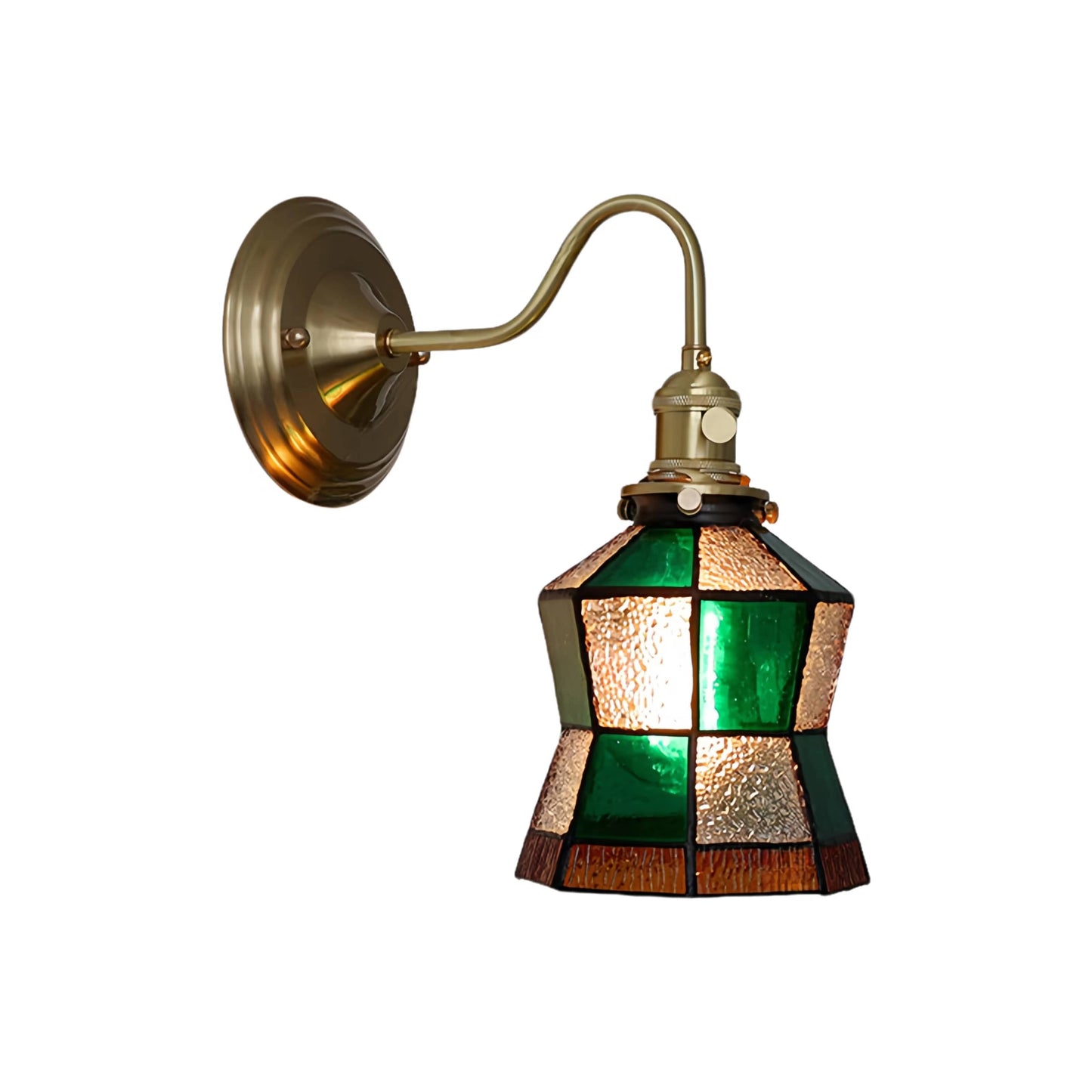 Tiffany Antique Stained Glass Wall Light