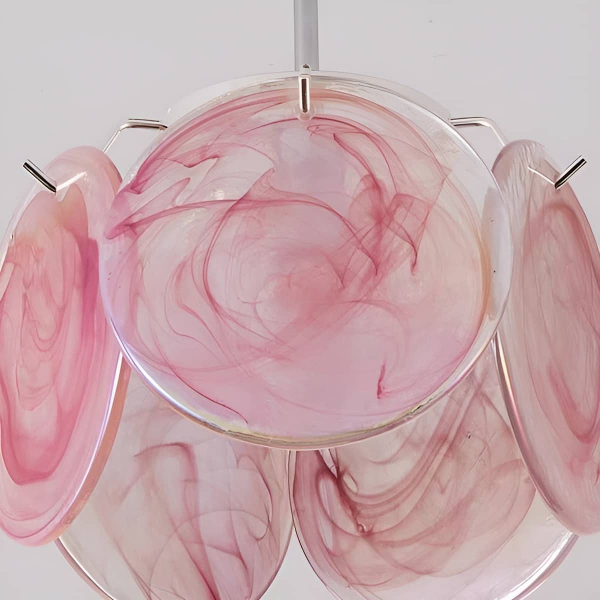 Vintage Artistic Murano Glass Petal Ceiling Light