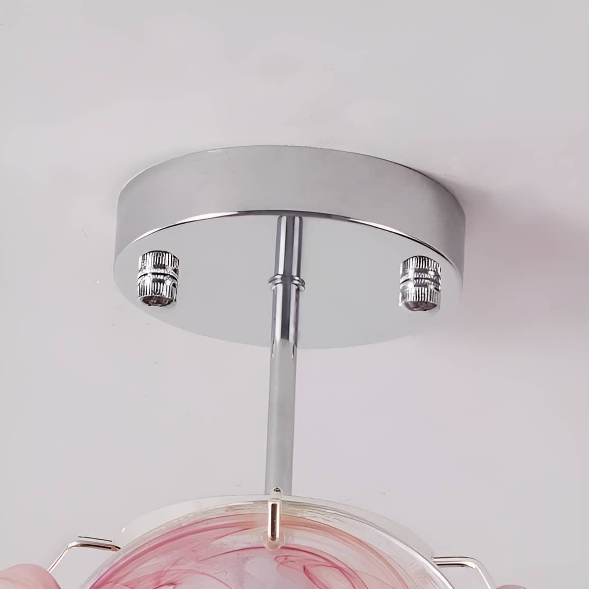 Vintage Artistic Murano Glass Petal Ceiling Light