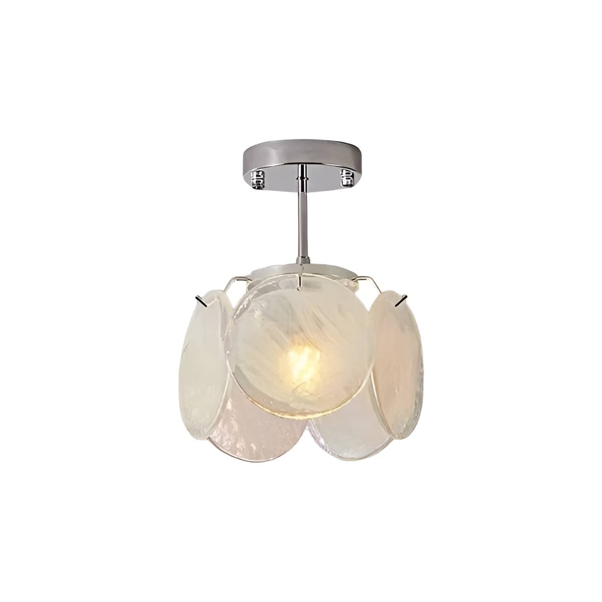 Blumen Deckenleuchte Jugendstil Murano Glas