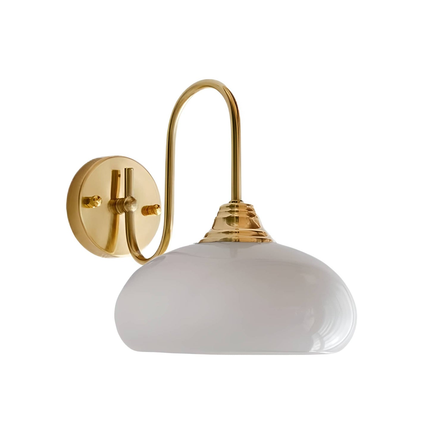 Vintage Bauhaus Glass Wall Lamp
