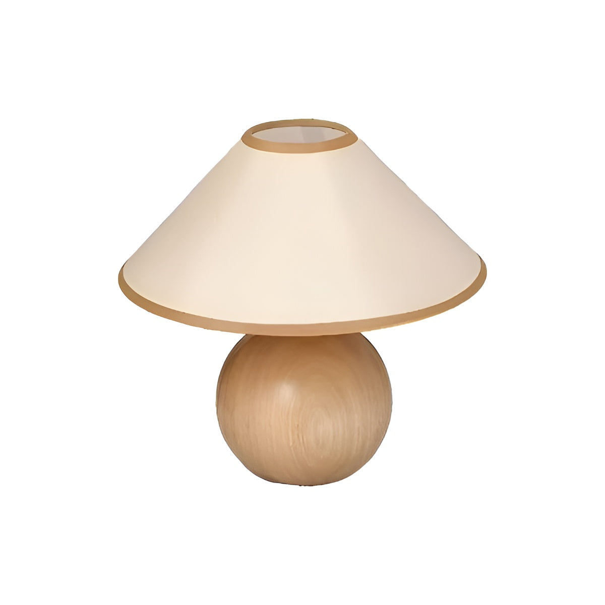 Vintage Minimalist Fabric Wooden Bedside Lamp