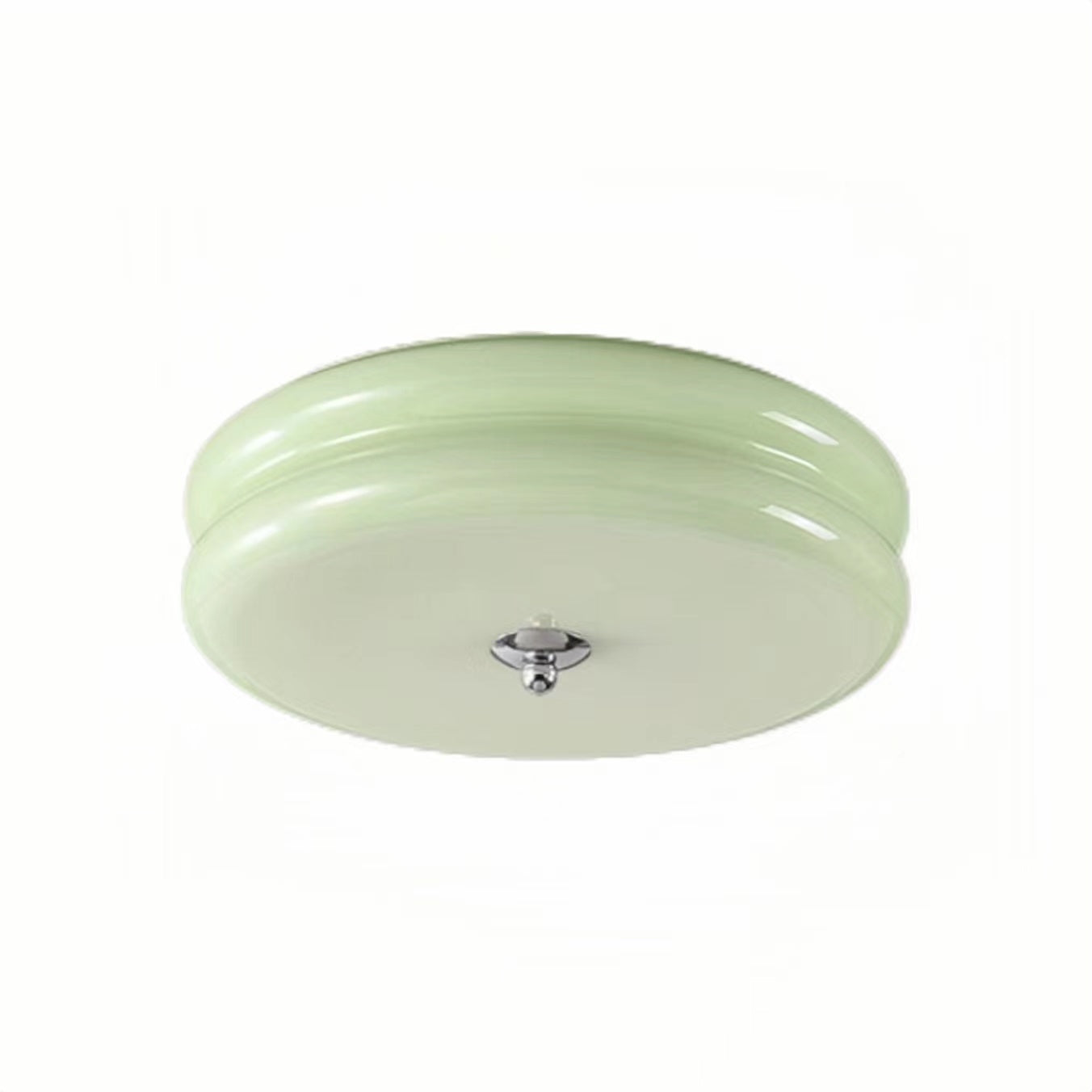 Vintage Bauhaus Cream Round Ceiling Light