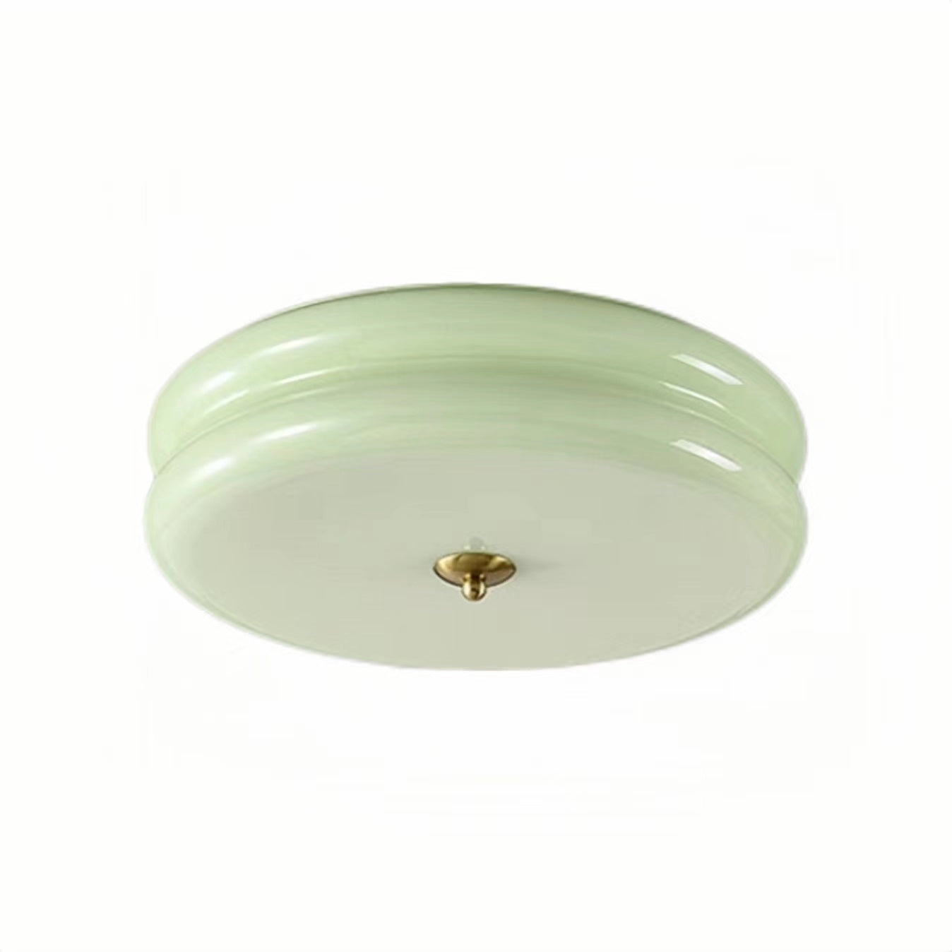 Vintage Bauhaus Cream Round Ceiling Light