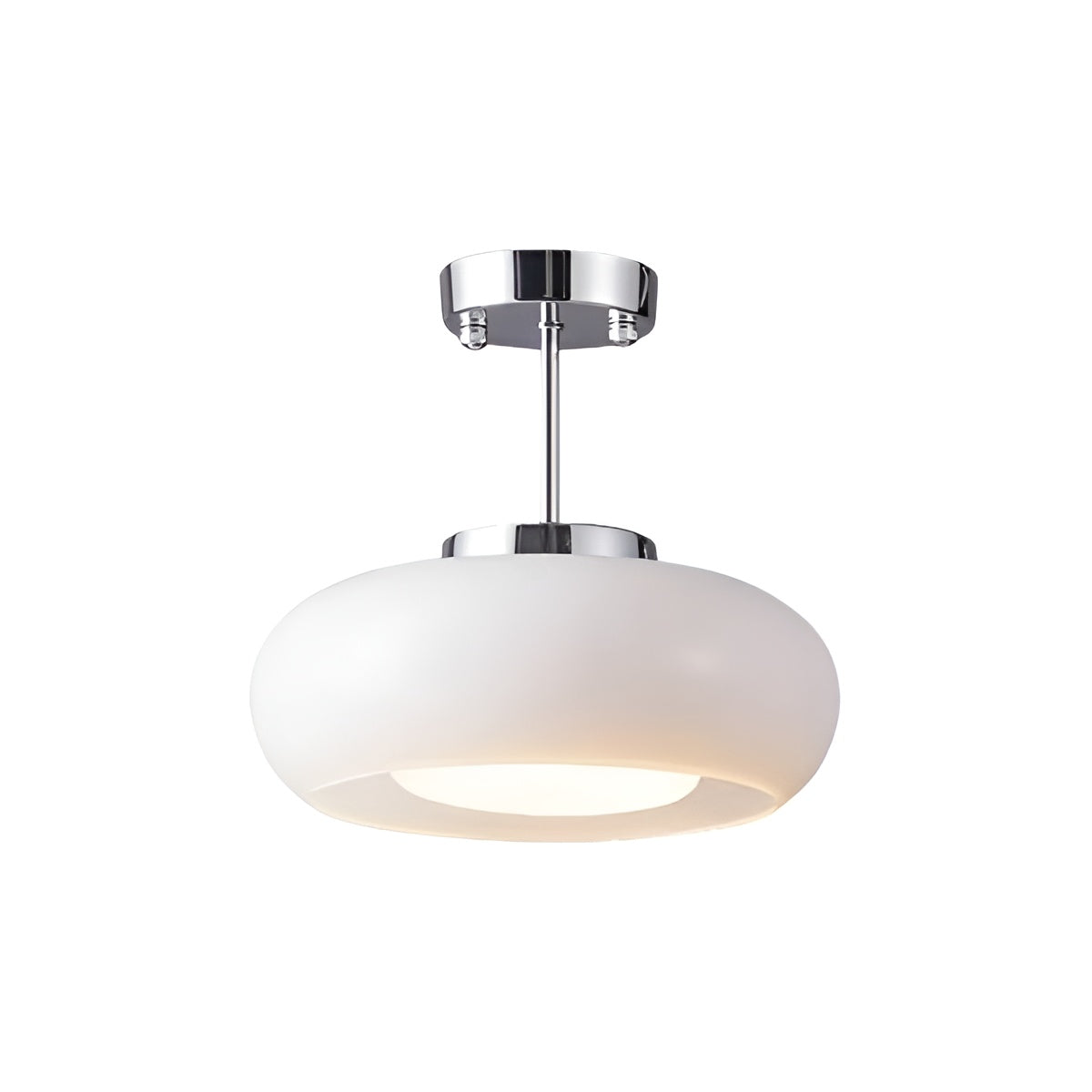 Vintage Bauhaus LED Round Glass Ceiling Light